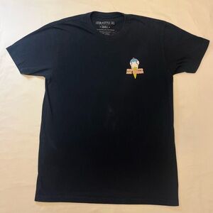 Baseball Lifestyle 101 Frozen Ropes Ice Cream Black Graphic T-Shirt Men Small